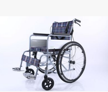 欣旺 普通喷涂座便四刹车一型手动轮椅/家用轮椅