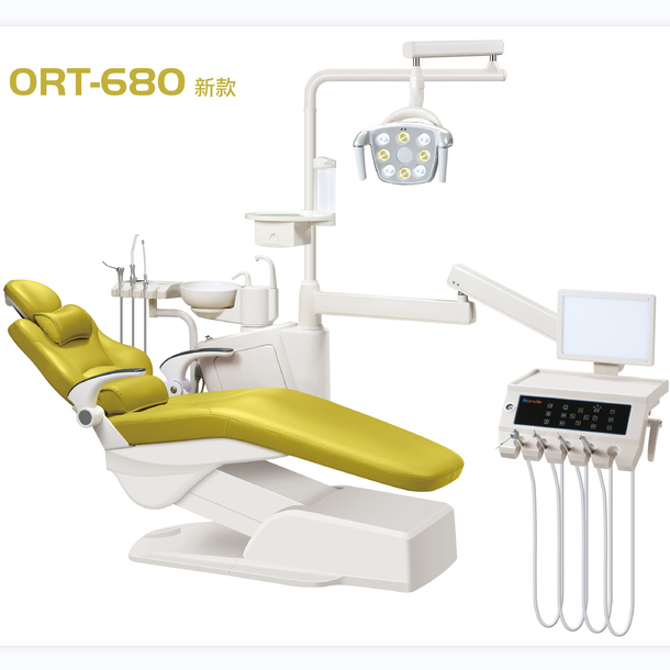 欧瑞特ORT-680牙科综合治疗机真皮坐垫，双功能医师椅，金...