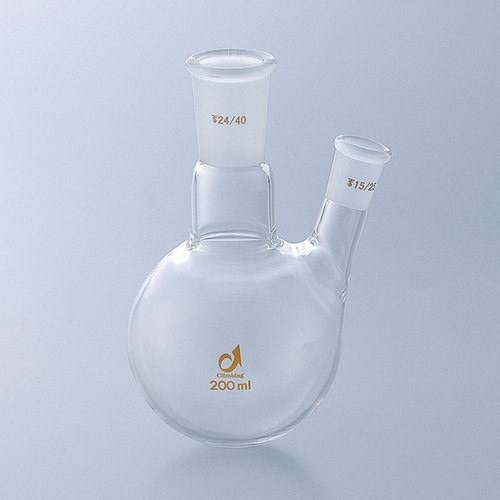 烧瓶类通用磨口两口烧瓶FLASK GLASS共通摺合二つ口フ...