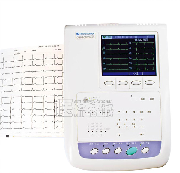 日本光电 ECG-1350C十二道5.6寸液晶显示自动分析心...